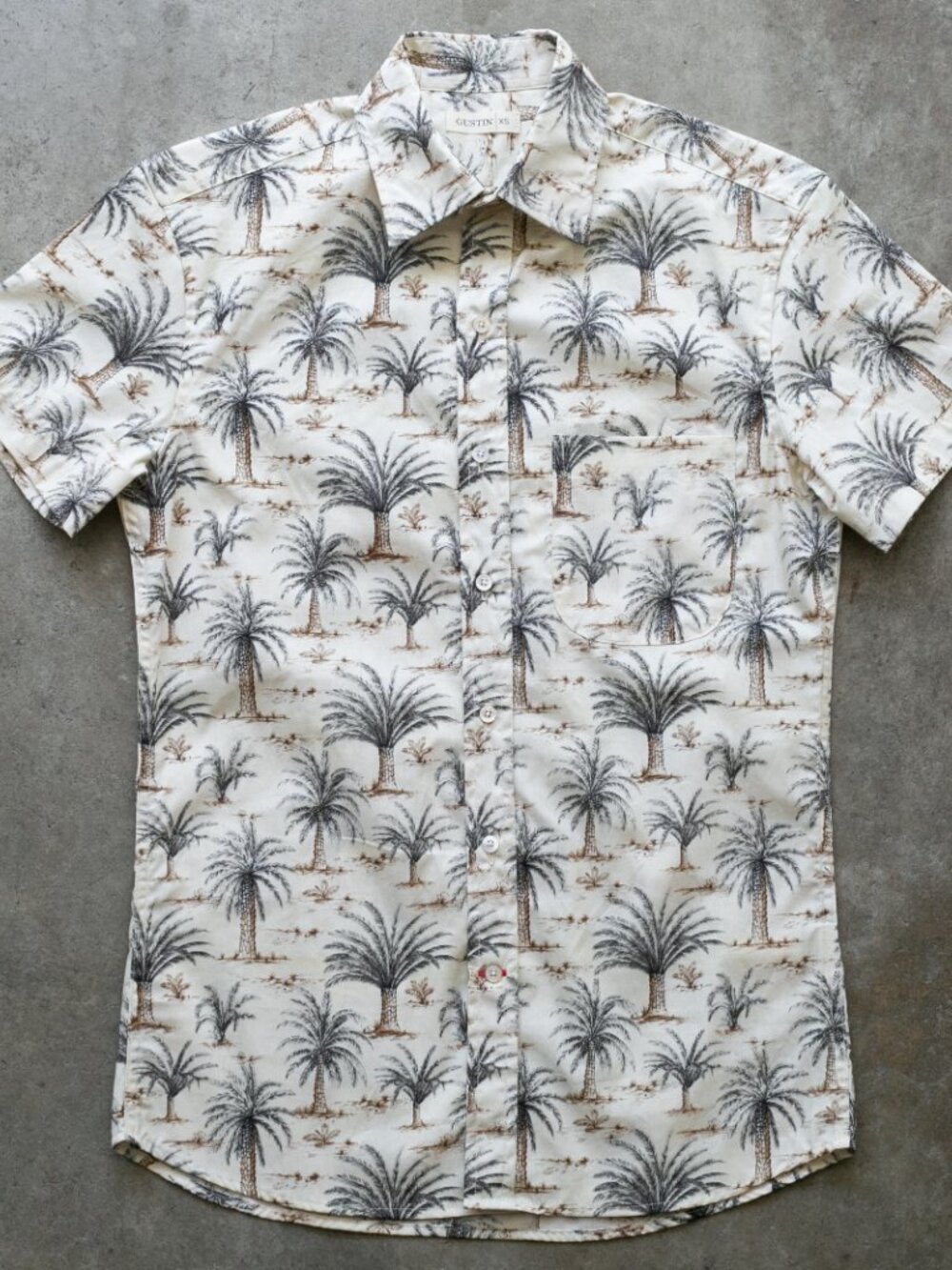 NWOT Gustin #1253 Retro Hawaiian - Natural (Large)